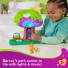 imageBarney World Preschool Toy Lights ampamp Sounds Treehouse Playset with Figures for Pretend Play Kids Ages 3 Years