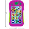 imageBarney World Toddler Toy Hey Phone with Music Lights ampamp Phrases for Preschool Kids Ages 2 Years Multilanguage Version