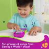 imageBarney World Toddler Toy Hey Phone with Music Lights ampamp Phrases for Preschool Kids Ages 2 Years Multilanguage Version