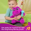 imageBarney World Toddler Toys by FisherPrice Tall Plush 105 inch Figure with Sounds Soft Texture for Play Kids Ages 2 Years