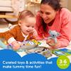 imageFisherPrice Baby Play Kit Lets Try Tummy Time Gift Set Developmental Toys with Activity Guide for Infants Ages 3 Months36 Months