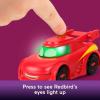 imageFisherPrice DC Batwheels LightUp 155 Scale Toy Cars 2Pack Redbird and Batwing Preschool Pretend Play Ages 3 YearsRedbird
