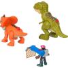 imageFisherPrice Imaginext Jurassic World Rebirth Playset T tex Toy Gift Pack with 3inch Human Action Figure 2 Dinosaurs ampamp Accessories Amazon Exclusive