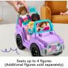 imageFisherPrice Little People Barbie Toddler Toy Car Beach Cruiser with Music Sounds and 2 Figures for Pretend Play Kids Ages 18 Months