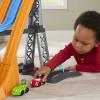 imageFisherPrice Little People Toddler Toy Hot Wheels Racing Loops Tower Race Track with Stunt Ramp ampamp Sounds for Pretend Play Ages 18 Months Amazon ExclusiveRacing