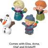 imageFisherPrice Little People Toddler Toys Disney Frozen Elsa ampamp Friends Figure Set with Anna Kristoff ampamp Olaf for Ages 18 MonthsFigure Pack