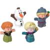 imageFisherPrice Little People Toddler Toys Disney Frozen Elsa ampamp Friends Figure Set with Anna Kristoff ampamp Olaf for Ages 18 MonthsFigure Pack