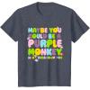 imageFisherPrice Purple Monkey  Maybe You Could Be TShirtHeather Blue