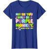 imageFisherPrice Purple Monkey  Maybe You Could Be TShirtRoyal Blue