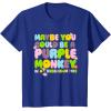 imageFisherPrice Purple Monkey  Maybe You Could Be TShirtRoyal Blue