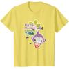 imageFisherPrice Purple Monkey Bubblegum Tree TShirtLemon Yellow