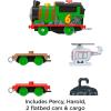 imageThomas ampamp Friends Motorized Toy Train Talking Percy BatteryPowered Engine with Sounds ampamp Phrases for Pretend Play Preschool Kids Ages 3 YearsPercy