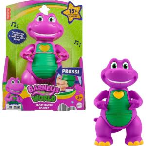 imageBarney World Musical Toy Heart Hands Figure 57 Inches Tall with Lights ampamp Phrases for Kids Ages 2 Years