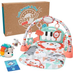 imageFisherPrice Baby Play Kit Lets Try Tummy Time Gift Set Developmental Toys with Activity Guide for Infants Ages 3 Months03 Months