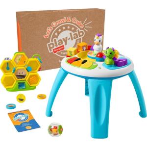 imageFisherPrice Baby Play Kit Lets Try Tummy Time Gift Set Developmental Toys with Activity Guide for Infants Ages 3 Months69 Months