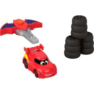 imageFisherPrice DC Batwheels 155 Scale Toy Race Car Redbird Launching Vehicle with Crash Accessories for Ages 3 YearsRedbird