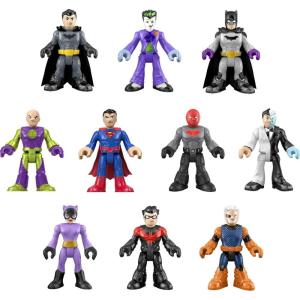 imageFisherPrice Imaginext DC Super Friends Batman Toys Ultimate Hero Villain MatchUp 10 Figures ampamp 10 Accessories for Pretend Play Kids Ages 3 Years Amazon ExclusiveFigure Pack