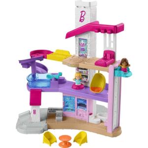 imageFisherPrice Little People Toddler Toy Barbie DreamHouse Playset with Music Lights ampamp Figures for Pretend Play Kids Ages 18 MonthsDreamhouse