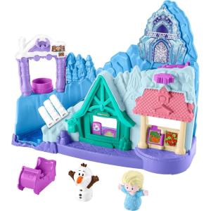 imageFisherPrice Little People Toddler Toy Disney Frozen Arendelle Sledding Adventures Playset with Figures for Pretend Play Ages 18 Months