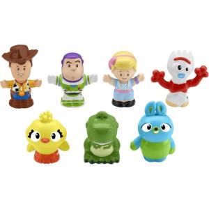 imageFisherPrice Little People Toddler Toy Disney Toy Story 7 Friends Figure Set with Woody ampamp Buzz Lightyear for Pretend Play Ages 18 Months