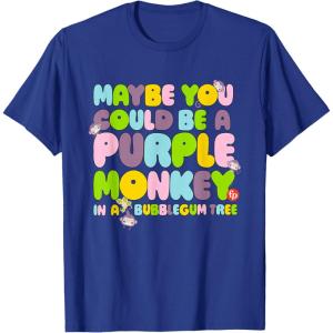 imageFisherPrice Purple Monkey  Maybe You Could Be TShirtRoyal Blue