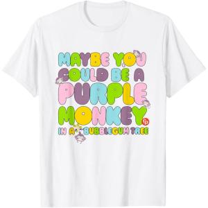 imageFisherPrice Purple Monkey  Maybe You Could Be TShirtWhite