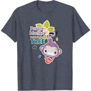 imageFisherPrice Purple Monkey Bubblegum Tree TShirtHeather Blue