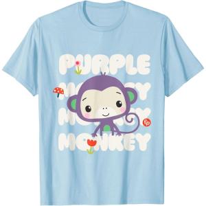imageFisherPrice Purple Monkey TShirtBaby Blue