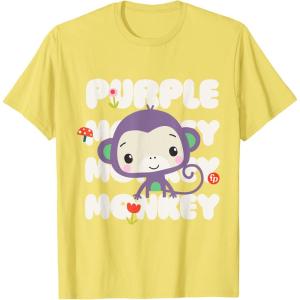 imageFisherPrice Purple Monkey TShirtLemon Yellow