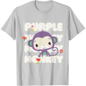imageFisherPrice Purple Monkey TShirtSilver Grey