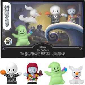 imageLittle People Collector Disney Tim Burtons The Nightmare Before Christmas Special Edition Set for Adults ampamp Fans 4 Figures in a Display Package