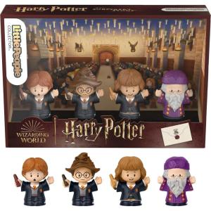 imageLittle People Collector Harry Potter and The Sorcerers Stone Movie Special Edition Set for Adults ampamp Fans 4 Figures in Display PackageSorcerers Stone