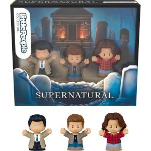 imageLittle People Collector Supernatural TV Show Special Edition Set 3 Figures for Adults ampamp Fans in Display Package