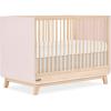 imageFisherPrice Siesta 5in1 Convertible FullSize Baby Crib Matte Black Vintage Oak GreenGuard Gold Sustainable Pinewood Wooden Spindles 3 Heights Converts to Day ampamp Toddler Bed Rail IncludedBlush Pink Vintage Oak