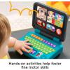 imageFisherPrice Baby ampamp Toddler Toy Laugh ampamp Learn Lets Connect Laptop Pretend Computer with Smart Stages for Infants Ages 6 Months