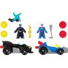 imageFisherPrice Imaginext DC Super Friends Metal Force Playset Batmobile ampamp Supermobile Toy Cars with Batman ampamp Superman Action Figures ampamp Accessories Amazon Exclusive