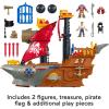 imageFisherPrice Imaginext Preschool Toy Shark Bite Pirate Ship Playset with Figure ampamp Accessories for Pretend Play Kids Ages 3 Years Amazon ExclusiveStandard