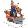 imageFisherPrice Imaginext Preschool Toy Shark Bite Pirate Ship Playset with Figure ampamp Accessories for Pretend Play Kids Ages 3 Years Amazon ExclusiveStandard