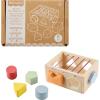imageFisherPrice Wood Baby Toy Flexi Shape Sorter 7Piece Wooden Activity with Elastic Bands for Infants ampamp Toddlers Ages 9 Months