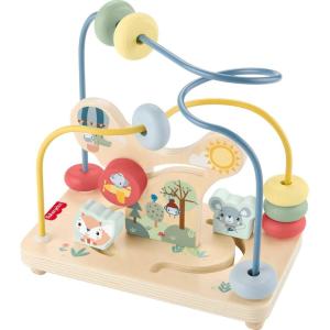 imageFisherPrice Wood Toddler Toy Bead Maze Woodland AnimalThemed Activity for Fine Motor Skill Development Infants Ages 1 Years Amazon Exclusive