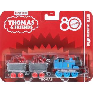 imageThomas ampamp Friends by FisherPrice Collectible Toy Train Small DieCast Mattel 80th Engine with Premium Deco ampamp 2 Stock Cars with Red Crystal Cargo