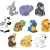 imageFisherPrice Little People Animal Figure Set 10 Piece Wild Animal Figure Pack for Toddlers and Preschool Kids Ages 1 to 5 Years Old Amazon Exclusive