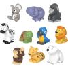 imageFisherPrice Little People Animal Figure Set 10 Piece Wild Animal Figure Pack for Toddlers and Preschool Kids Ages 1 to 5 Years Old Amazon Exclusive