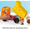 imageFisherPrice Little People Toddler Construction Toy Work Together Dump Truck with Music ampamp Accessories for Pretend Play Kids Ages 1 Years