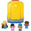 imageFisherPrice Little People Toddler Learning Toy Big Yellow School Bus PullAlong Vehicle ampamp 4 Figures for Pretend Play Kids Ages 1 YearsMultilanguage