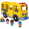 imageFisherPrice Little People Toddler Learning Toy Big Yellow School Bus PullAlong Vehicle ampamp 4 Figures for Pretend Play Kids Ages 1 YearsMultilanguage
