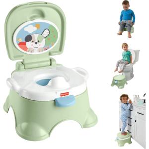 imageFisherPrice Toddler Toilet 3in1 Puppy Perfection Potty Training Seat and Step Stool with Removable RingLearntoFlush Potty  Puppy