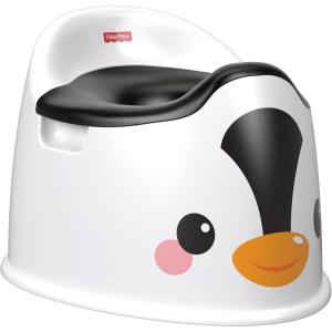imageFisherPrice Toddler Toilet Penguin Potty Training Seat Portable Chair with Handles for Kids and Removable Bowl