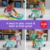 imageFisherPrice Baby Learning Toy Laugh ampamp Learn 4in1 Snack Cart Walker with 14 Pieces for Toddler Pretend Play Infants Ages 6 Months