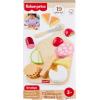imageFisherPrice Wood Pretend Play Toy Charcuterie Board Set 19Piece Playset with Wood ampamp Fabric Food for Preschool Kids Ages 3 Years